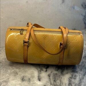 Louis Vuitton vintage Monogram Bedford Bag in Vernis Gold patent leather